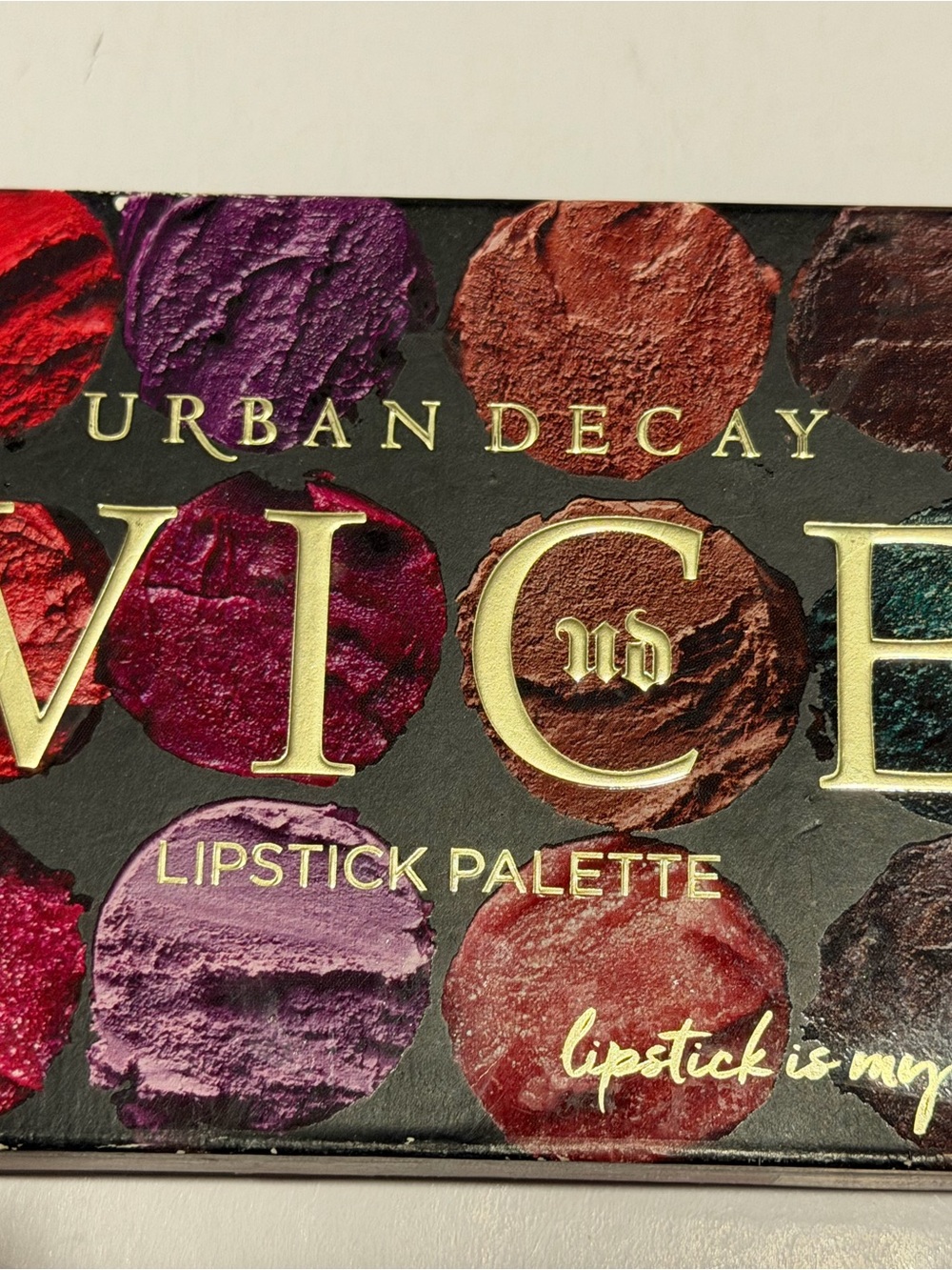 Urban Decay Lipstick Palette — Red, Purple, Pink, Bronze, Teal